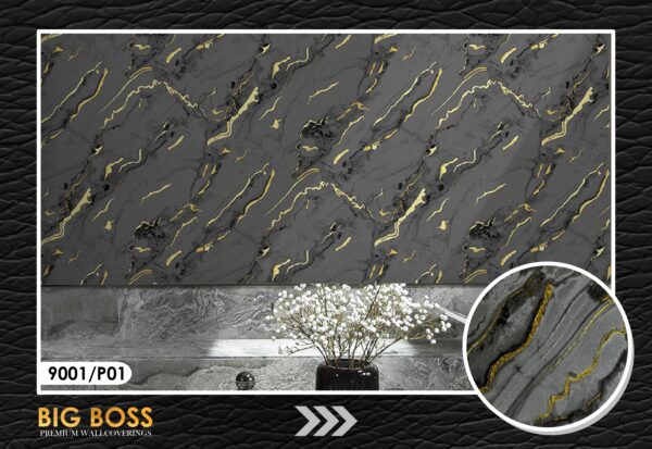 Imported Big Boss Pattern Wallpaper 9001 – Luxury Wall Covering - Image 2