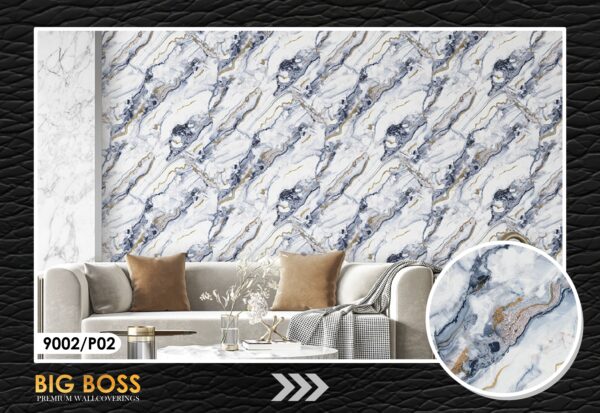 Imported Marble Texture Wallpaper – Premium Wallcovering 9002 - Image 4