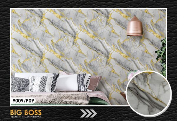 Imported Big Boss Metallic Texture Wallpaper – Premium Wallcovering 9009 - Image 4