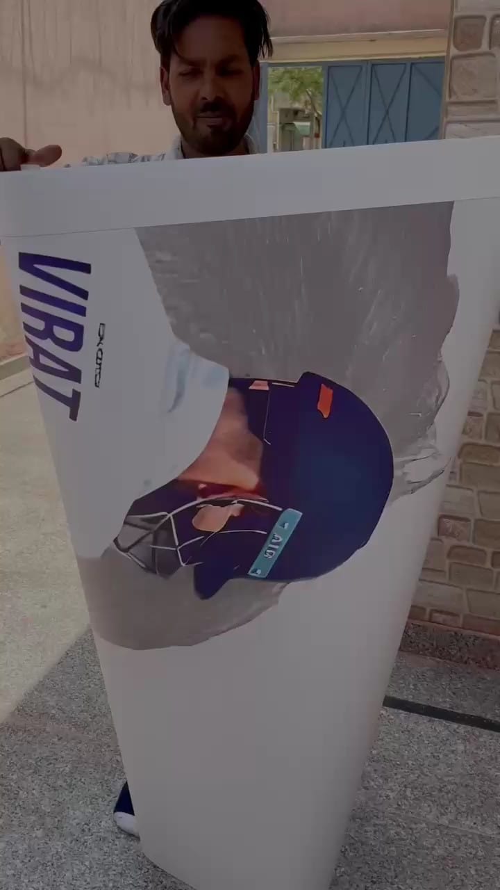 Champion’s Wall – 3D Customized Virat Kohli Wall Covering | Premium Non-Woven Print - Image 2