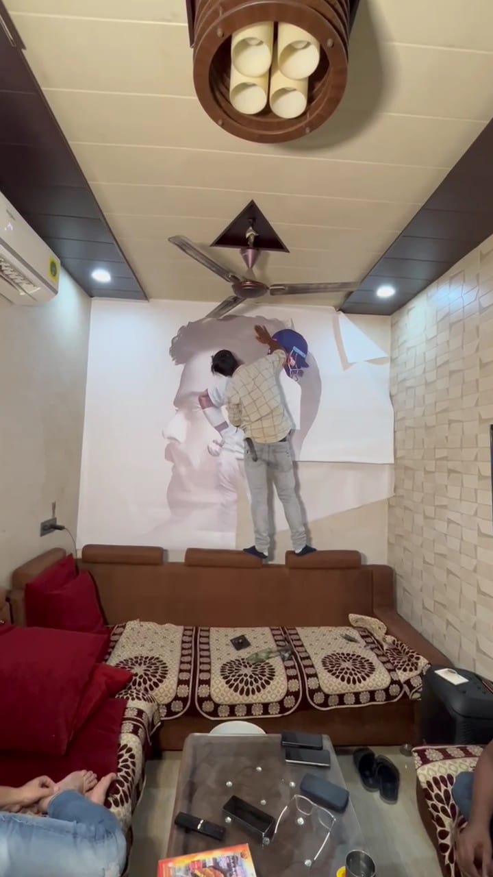 Champion’s Wall – 3D Customized Virat Kohli Wall Covering | Premium Non-Woven Print - Image 4