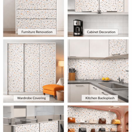 premium self adhesive multi-colour dots wallpaper (2ft*2Meter)