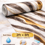 Black Marble Self Adhesive Wallpaper