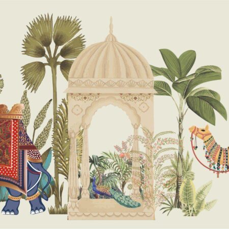 Royal Indian Safari Heritage Wallpaper