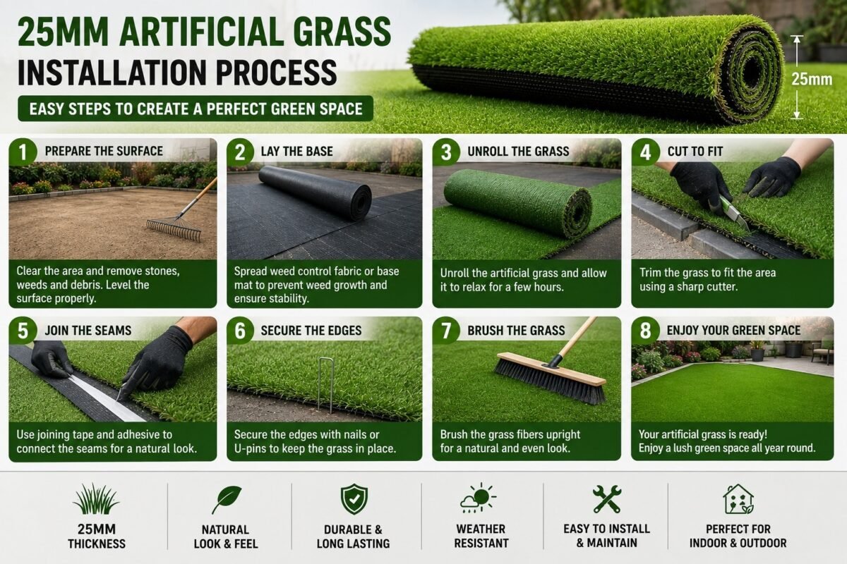 25MM Artificial Grass – Double Backing | MADE IN VIETNAM - Image 2